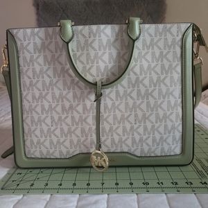 Michael Kors Large Monogram Handbag with Crossbody Strap